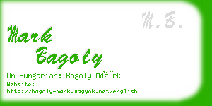 mark bagoly business card